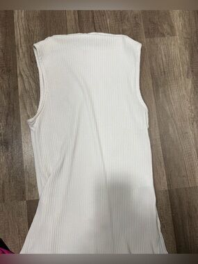 Old Navy White Ribbed Tank Top